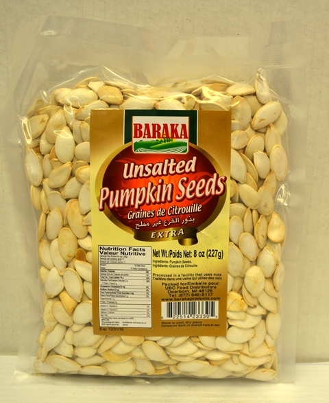 Baraka Unsalted Pumpkin Seeds